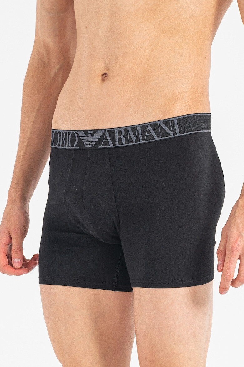 Emporio Armani Underwear Боксерки с лого на талията - 2 чифта - Pepit.bg