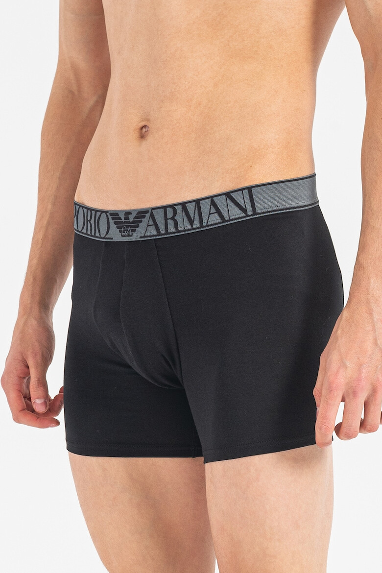 Emporio Armani Underwear Боксерки с лого на талията - 2 чифта - Pepit.bg