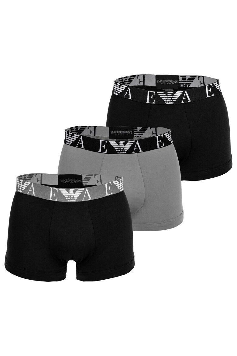 Emporio Armani Underwear Боксерки с лого на талията - 3 чифта - Pepit.bg