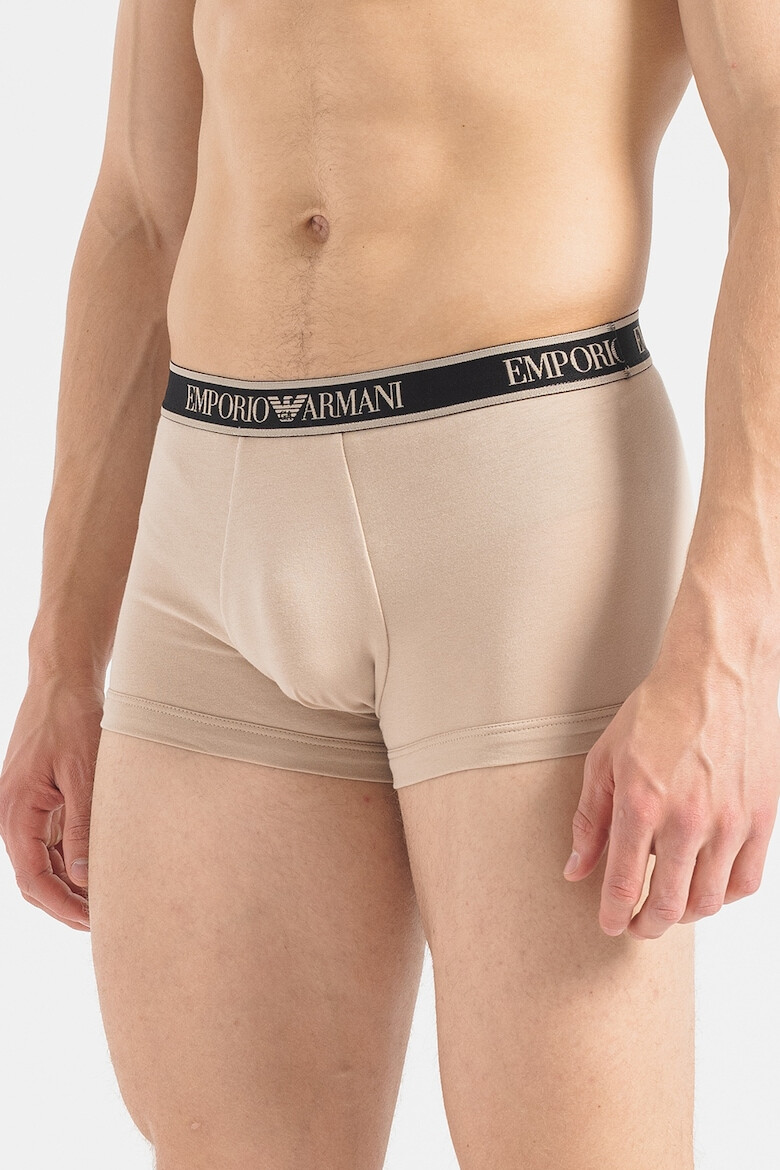 Emporio Armani Underwear Боксерки с лого на талията - 3 чифта - Pepit.bg