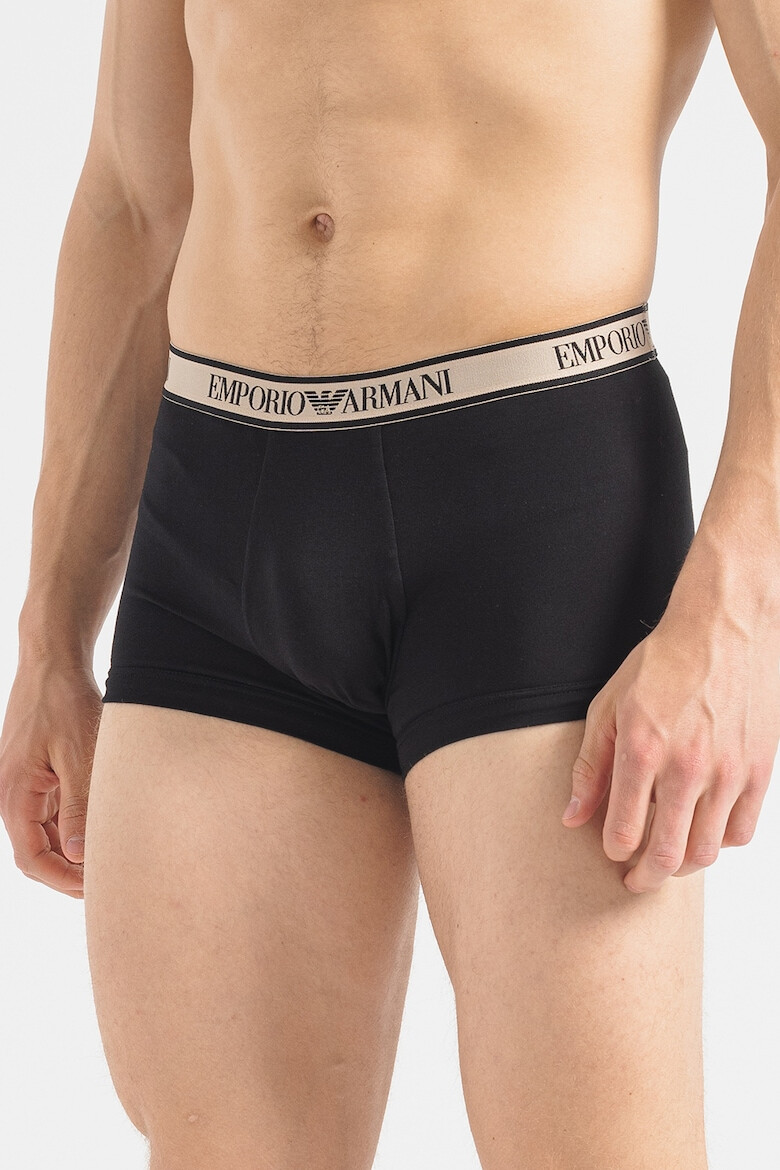 Emporio Armani Underwear Боксерки с лого на талията - 3 чифта - Pepit.bg