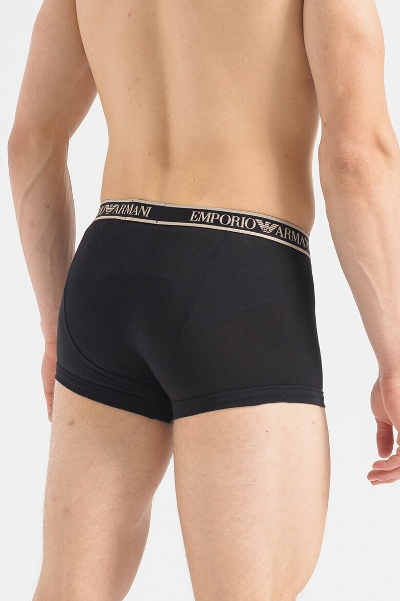 Emporio Armani Underwear Боксерки с лого на талията - 3 чифта - Pepit.bg