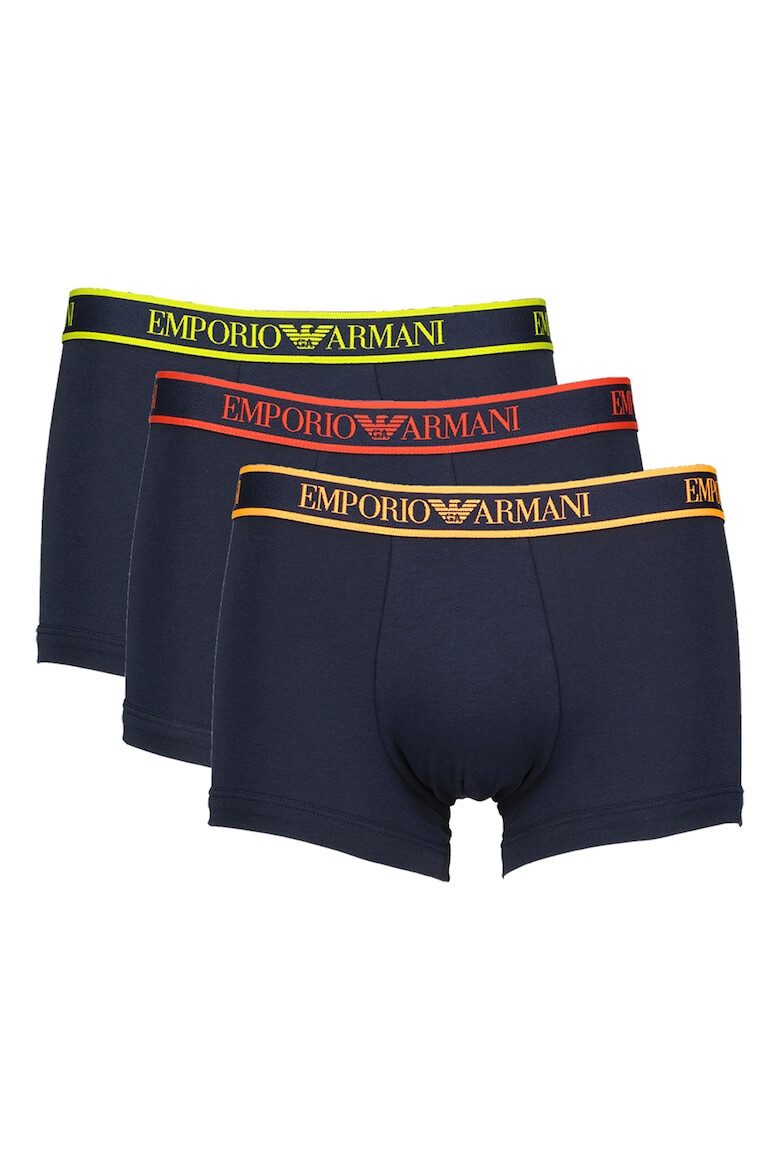 Emporio Armani Underwear Боксерки с лого на талията - 3 чифта - Pepit.bg