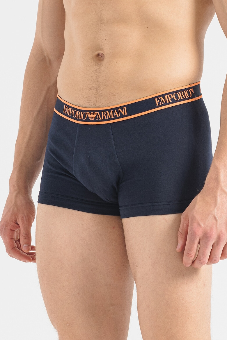 Emporio Armani Underwear Боксерки с лого на талията - 3 чифта - Pepit.bg