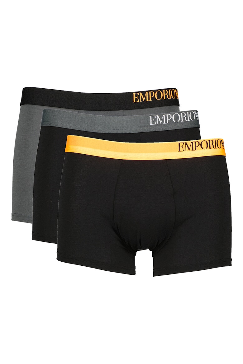 Emporio Armani Underwear Боксерки с лого на талията - 3 чифта - Pepit.bg