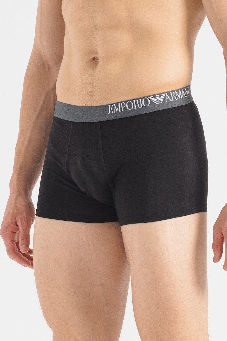 Emporio Armani Underwear Боксерки с лого на талията - 3 чифта - Pepit.bg