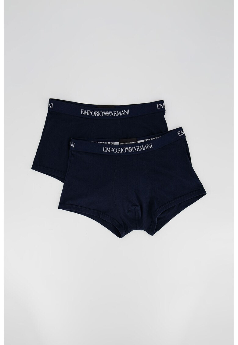 Emporio Armani Underwear Боксерки с лого на талията 2 чифта - Pepit.bg