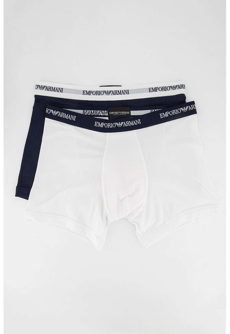 Emporio Armani Underwear Боксерки с лого на талията - 2 чифта - Pepit.bg