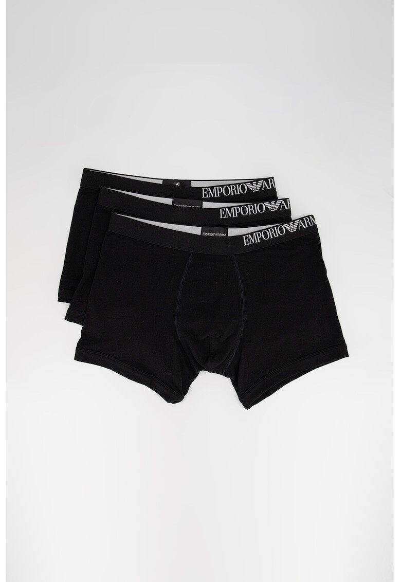 Emporio Armani Underwear Боксерки с лого на талията - 3 чифта - Pepit.bg