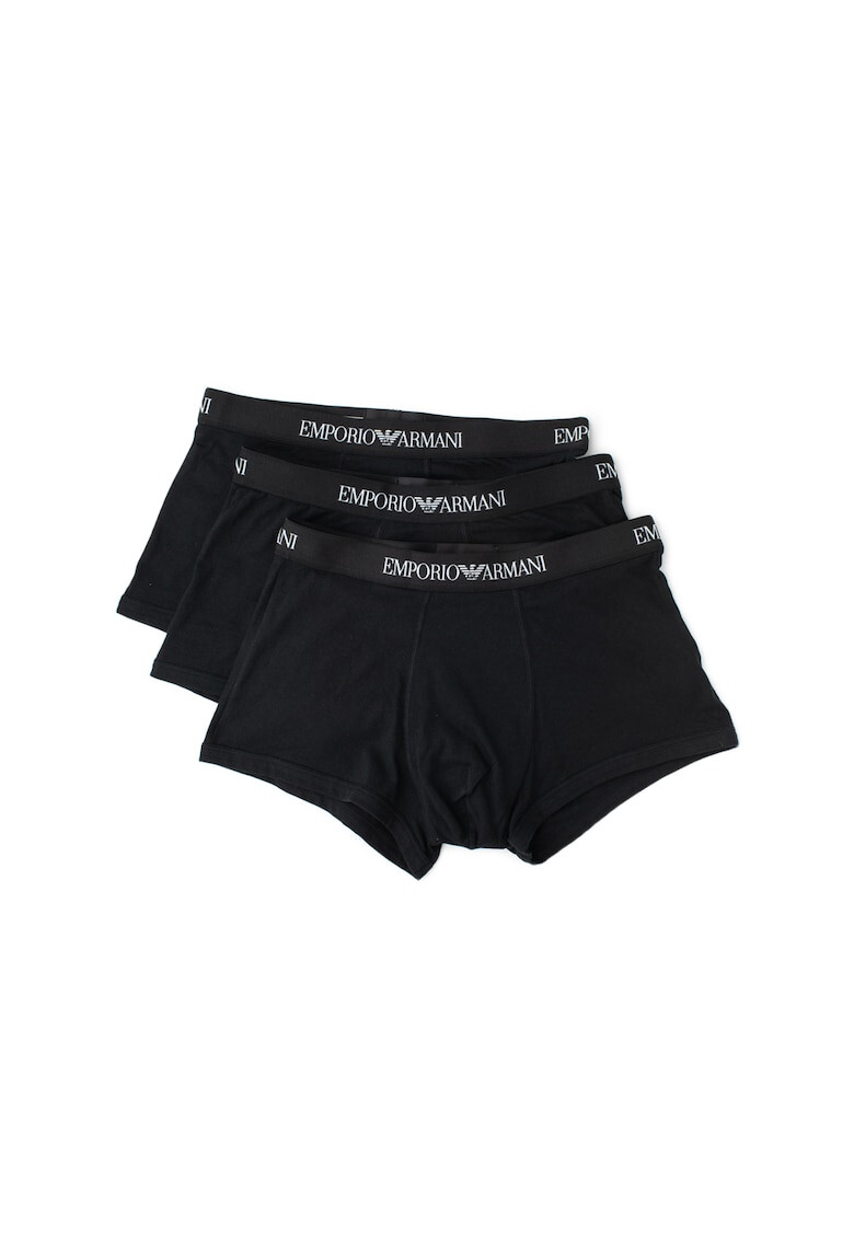 Emporio Armani Underwear Боксерки с лого на талията 3 чифта - Pepit.bg