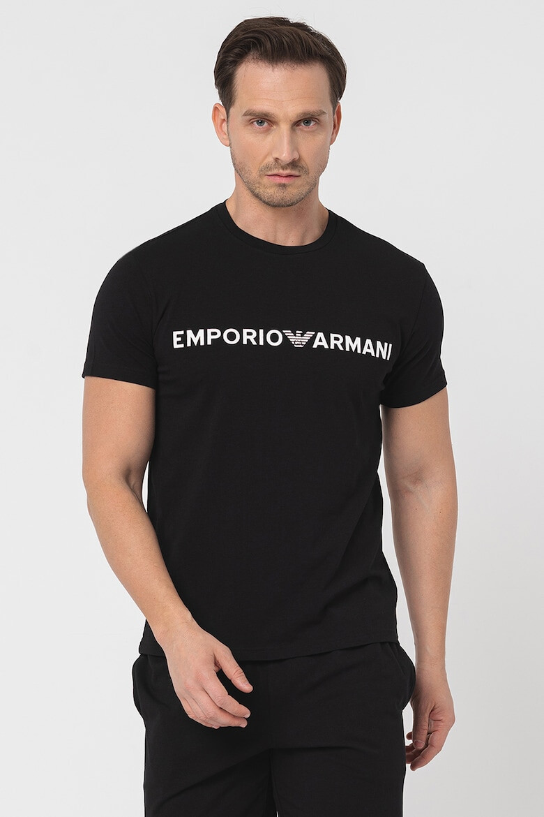 Emporio Armani Underwear Къса пижама с лого - Pepit.bg