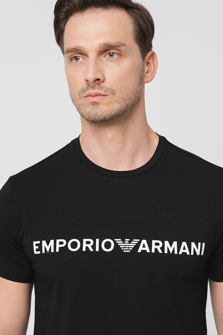 Emporio Armani Underwear Къса пижама с лого - Pepit.bg