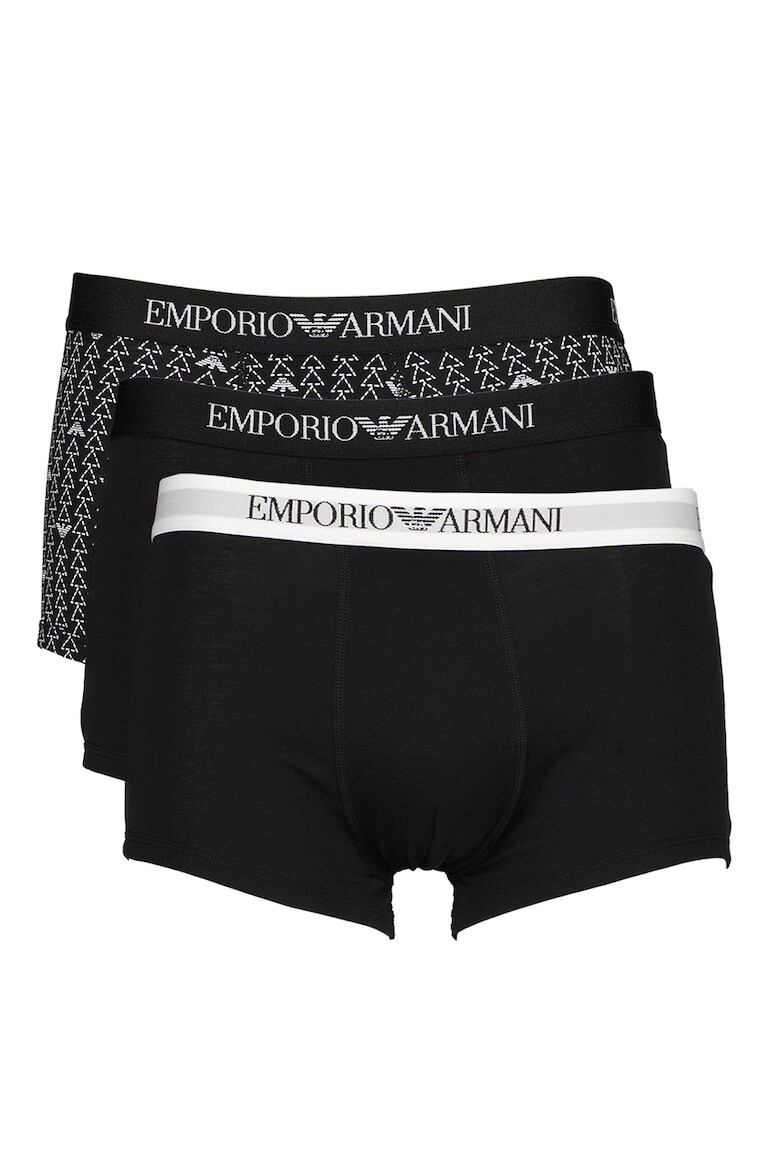 Emporio Armani Underwear Памучни боксерки с лого - 3 чифта - Pepit.bg