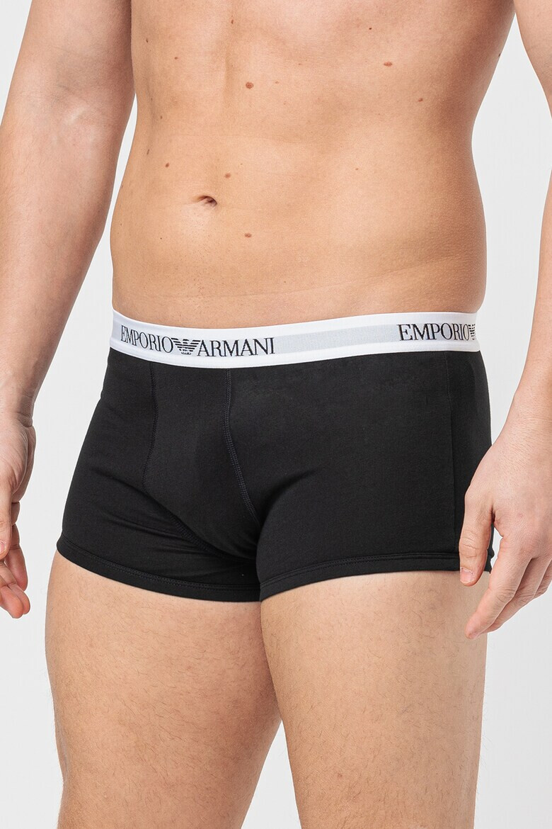 Emporio Armani Underwear Памучни боксерки с лого - 3 чифта - Pepit.bg