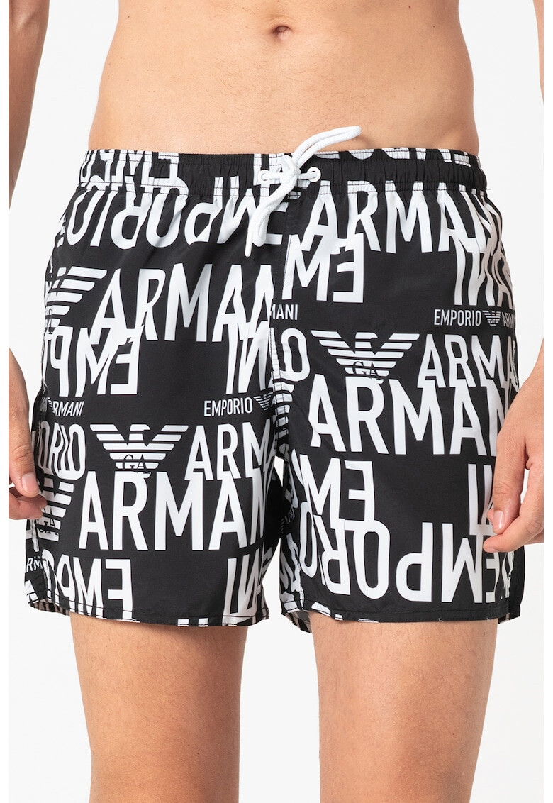 Emporio Armani Underwear Плувни шорти с лого и връзка - Pepit.bg