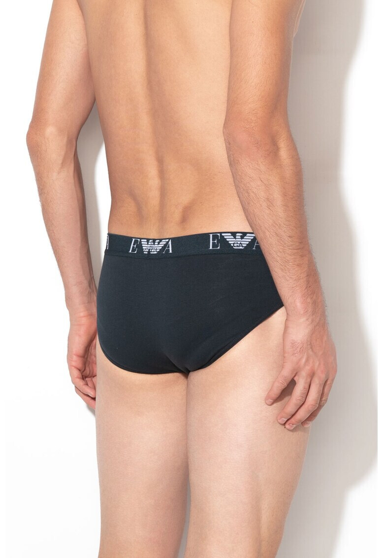 Emporio Armani Underwear Слипове с лого на талията - 2 чифта - Pepit.bg