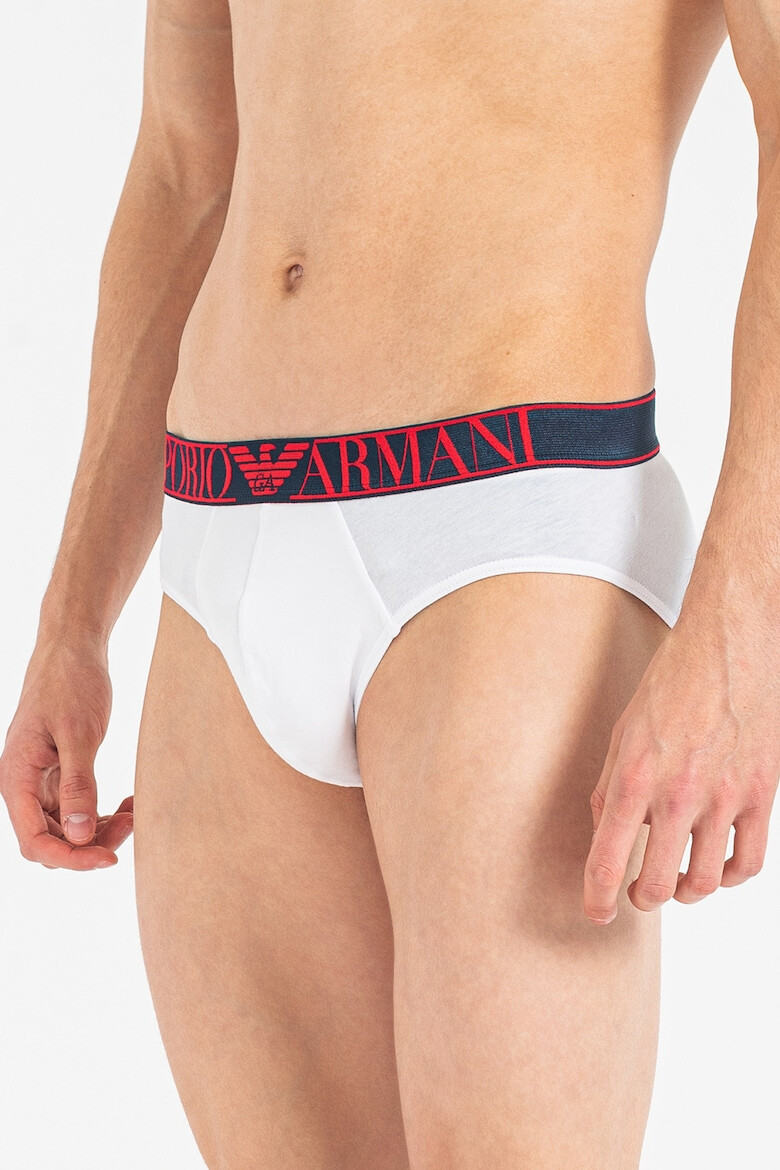 Emporio Armani Underwear Слипове с лого - 2 чифта - Pepit.bg