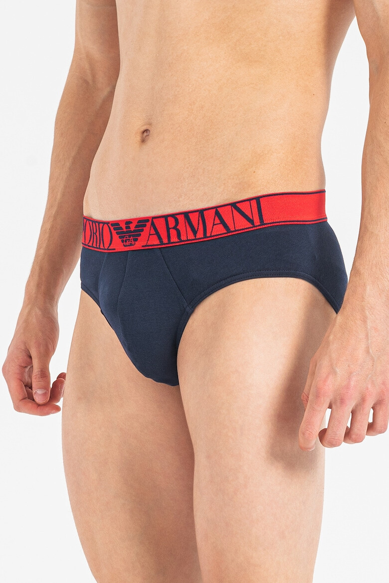 Emporio Armani Underwear Слипове с лого - 2 чифта - Pepit.bg