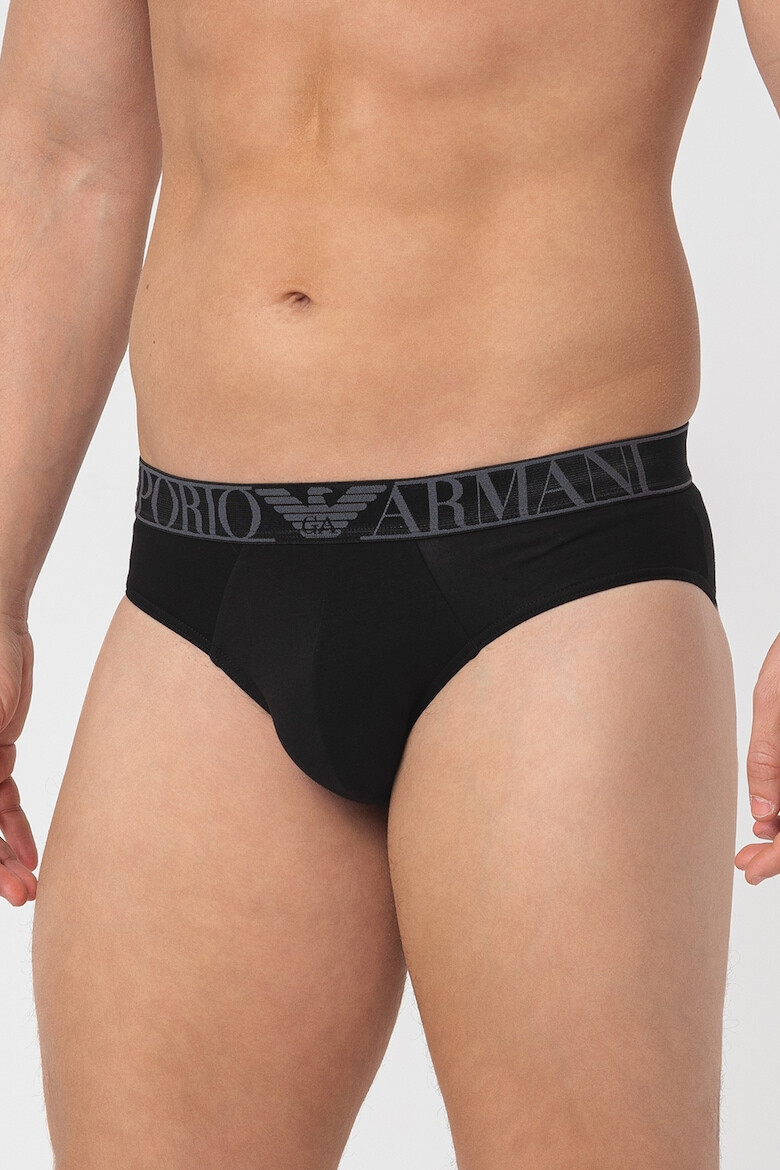 Emporio Armani Underwear Слипове с лого - 2 чифта - Pepit.bg