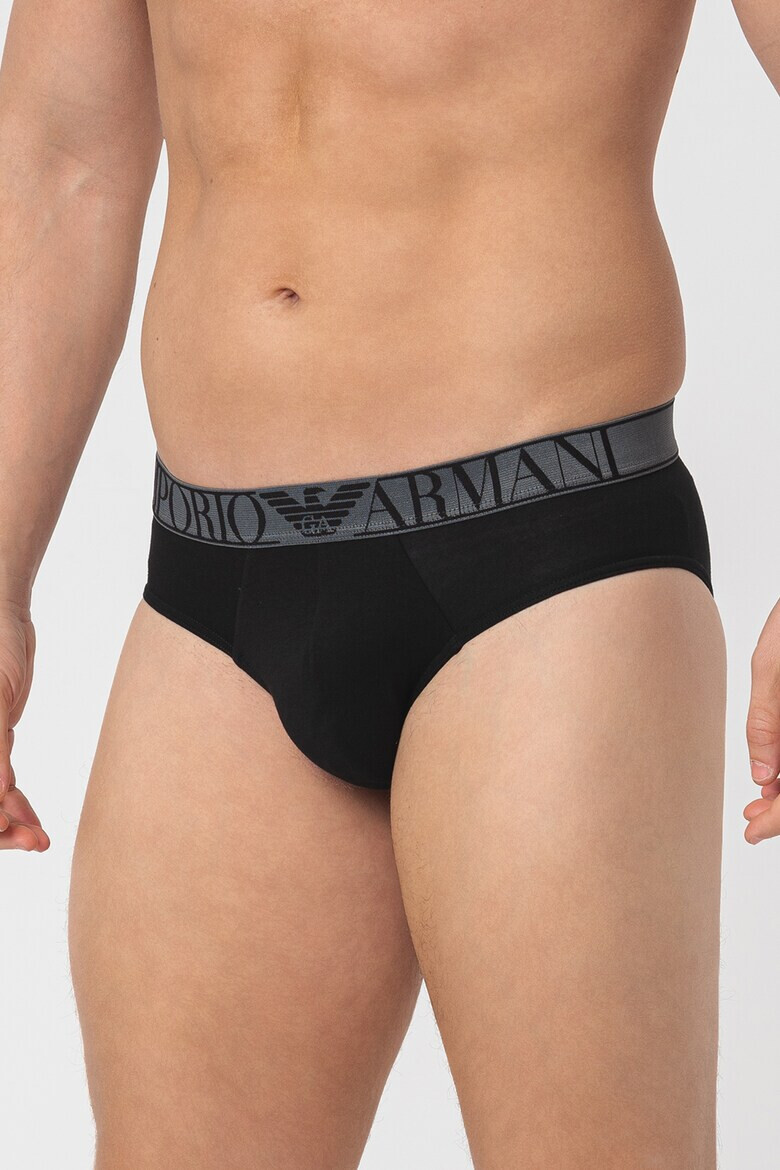 Emporio Armani Underwear Слипове с лого - 2 чифта - Pepit.bg