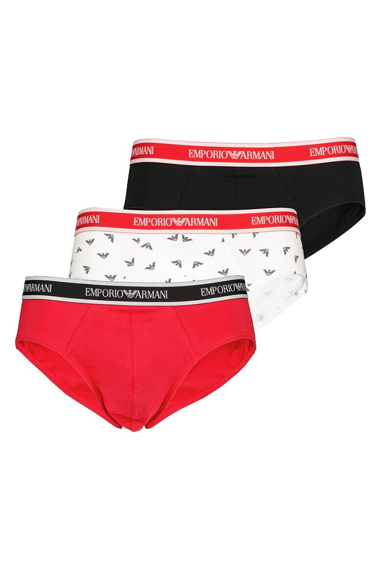 Emporio Armani Underwear Слипове с лого 3 чифта - Pepit.bg