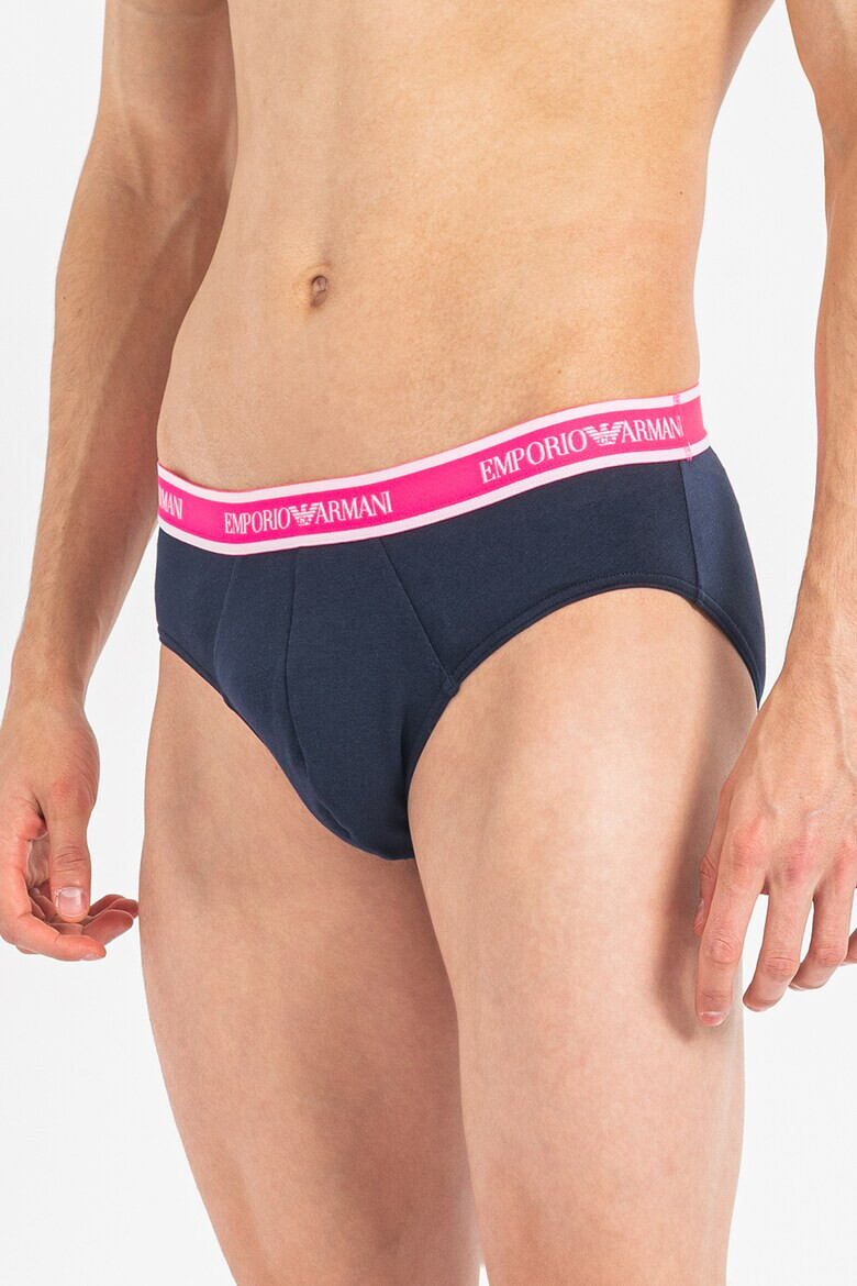 Emporio Armani Underwear Слипове с лого - 3 чифта - Pepit.bg