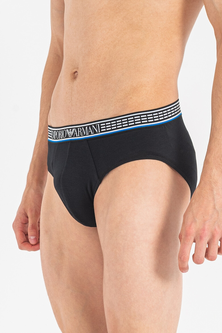 Emporio Armani Underwear Слипове с лого - 3 чифта - Pepit.bg