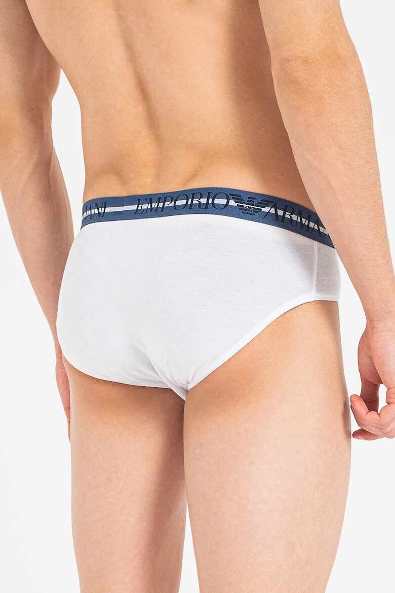 Emporio Armani Underwear Слипове с лого - 3 чифта - Pepit.bg