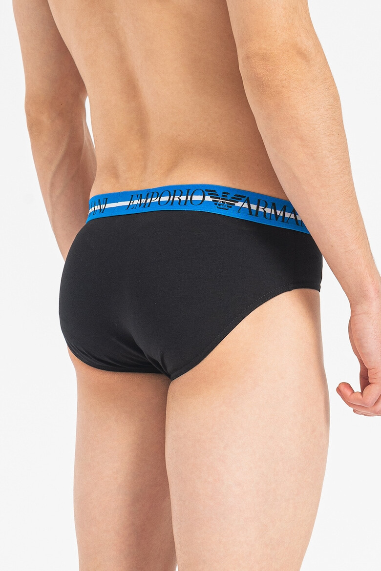 Emporio Armani Underwear Слипове с лого - 3 чифта - Pepit.bg