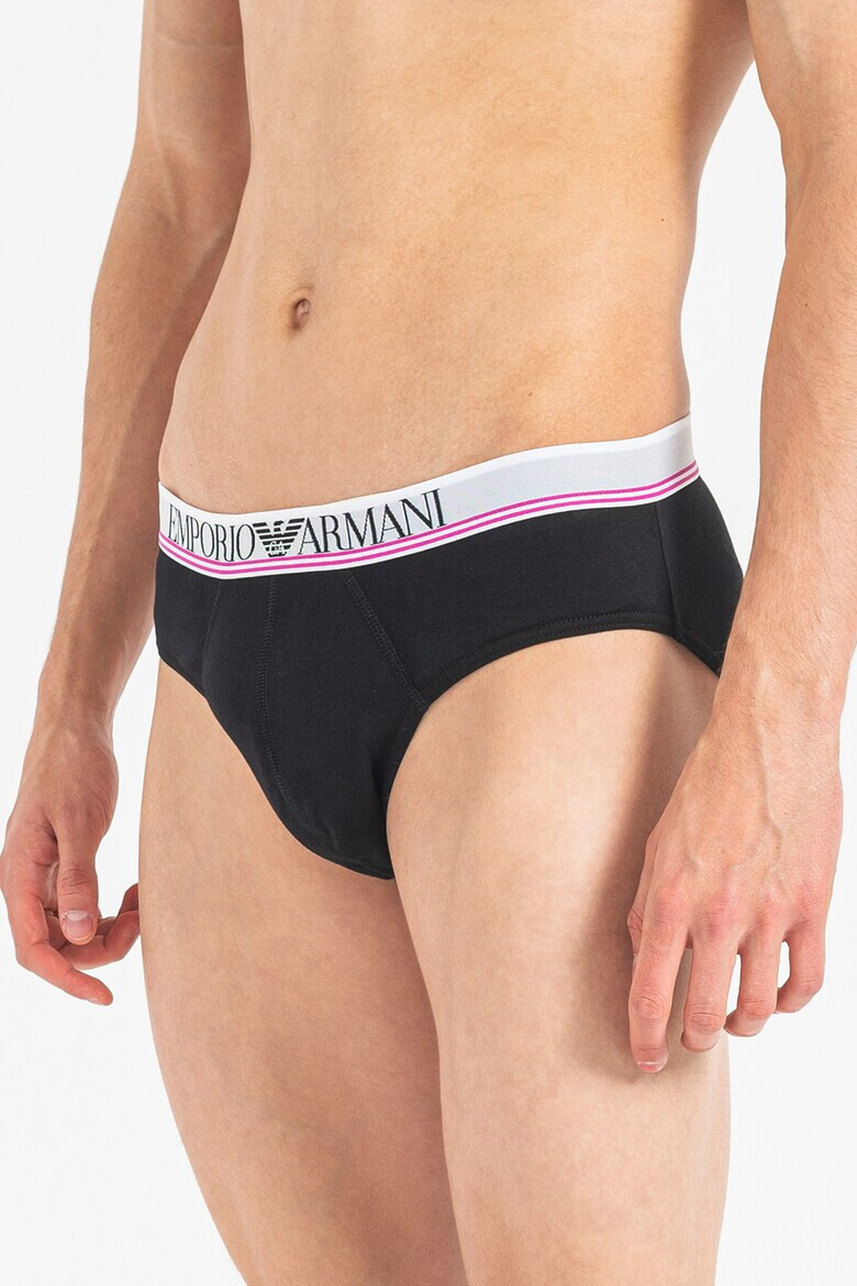 Emporio Armani Underwear Слипове с лого - 3 чифта - Pepit.bg