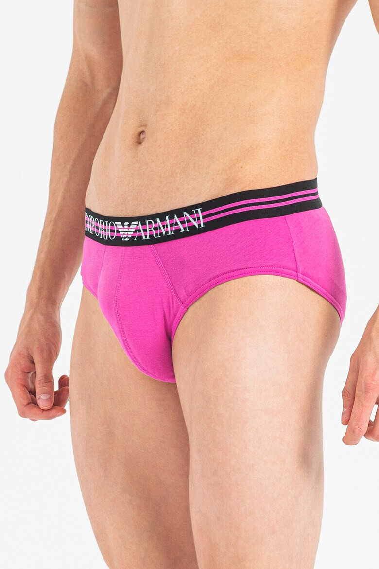 Emporio Armani Underwear Слипове с лого - 3 чифта - Pepit.bg