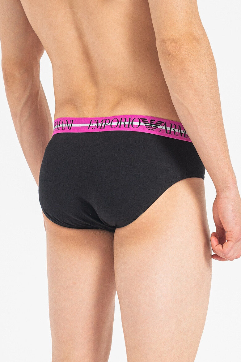 Emporio Armani Underwear Слипове с лого - 3 чифта - Pepit.bg