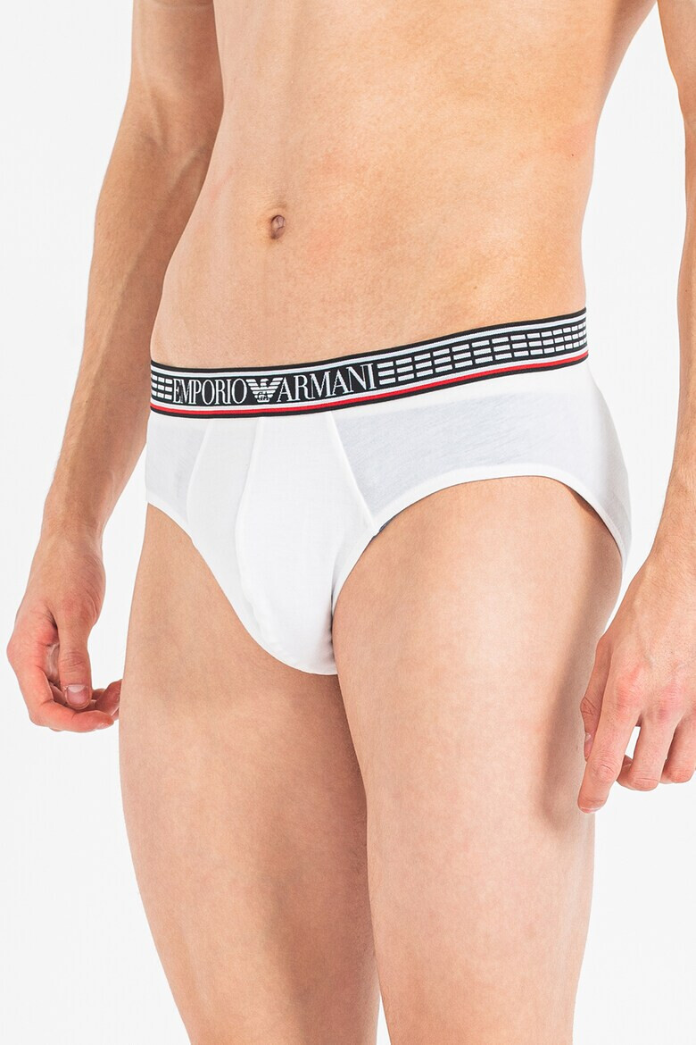 Emporio Armani Underwear Слипове с лого - 3 чифта - Pepit.bg