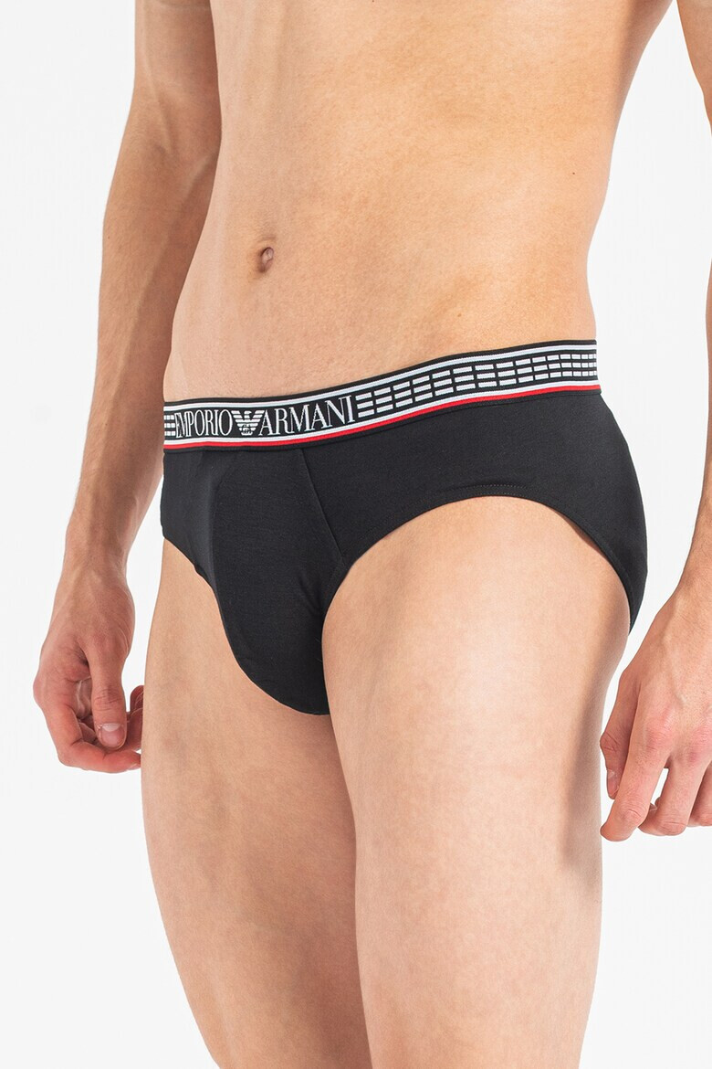 Emporio Armani Underwear Слипове с лого - 3 чифта - Pepit.bg