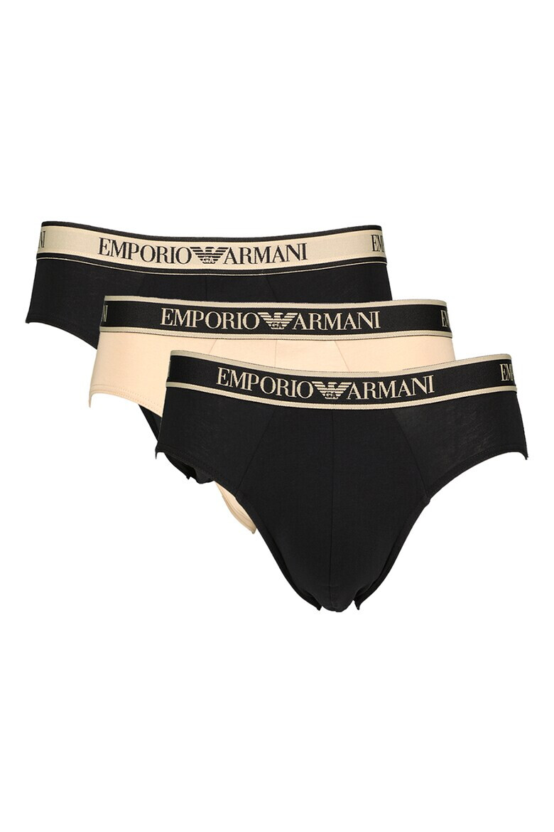 Emporio Armani Underwear Слипове с лого 3 чифта - Pepit.bg