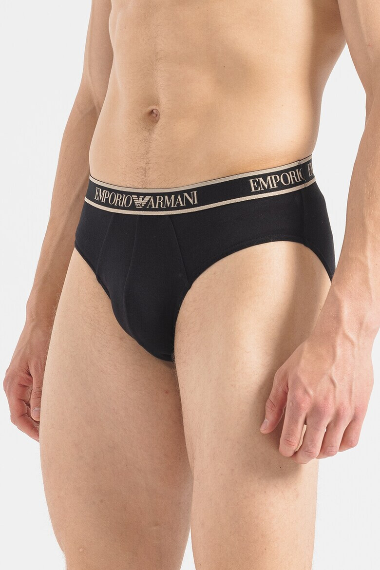 Emporio Armani Underwear Слипове с лого 3 чифта - Pepit.bg