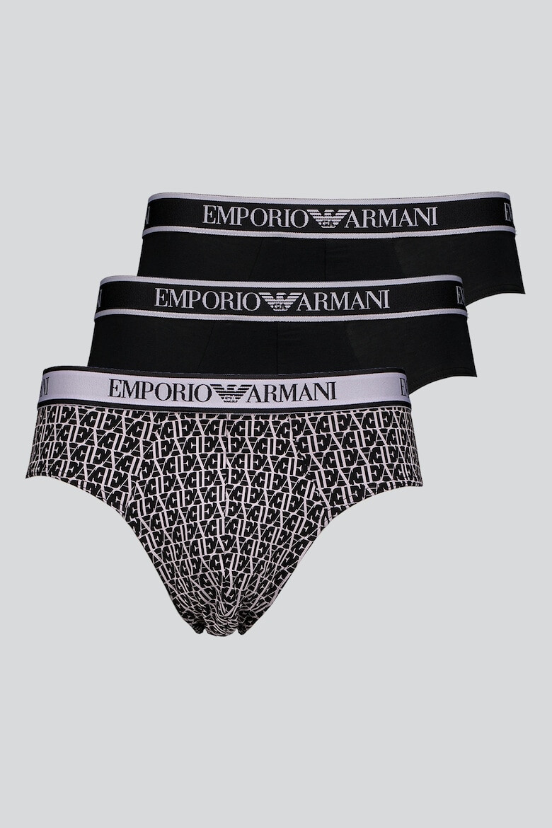 Emporio Armani Underwear Слипове с лого 3 чифта - Pepit.bg