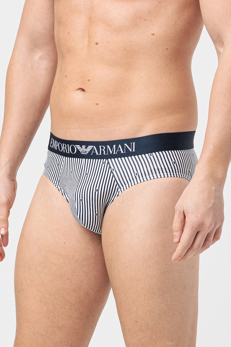 Emporio Armani Underwear Слипове с лого на талията - 2 чифта - Pepit.bg