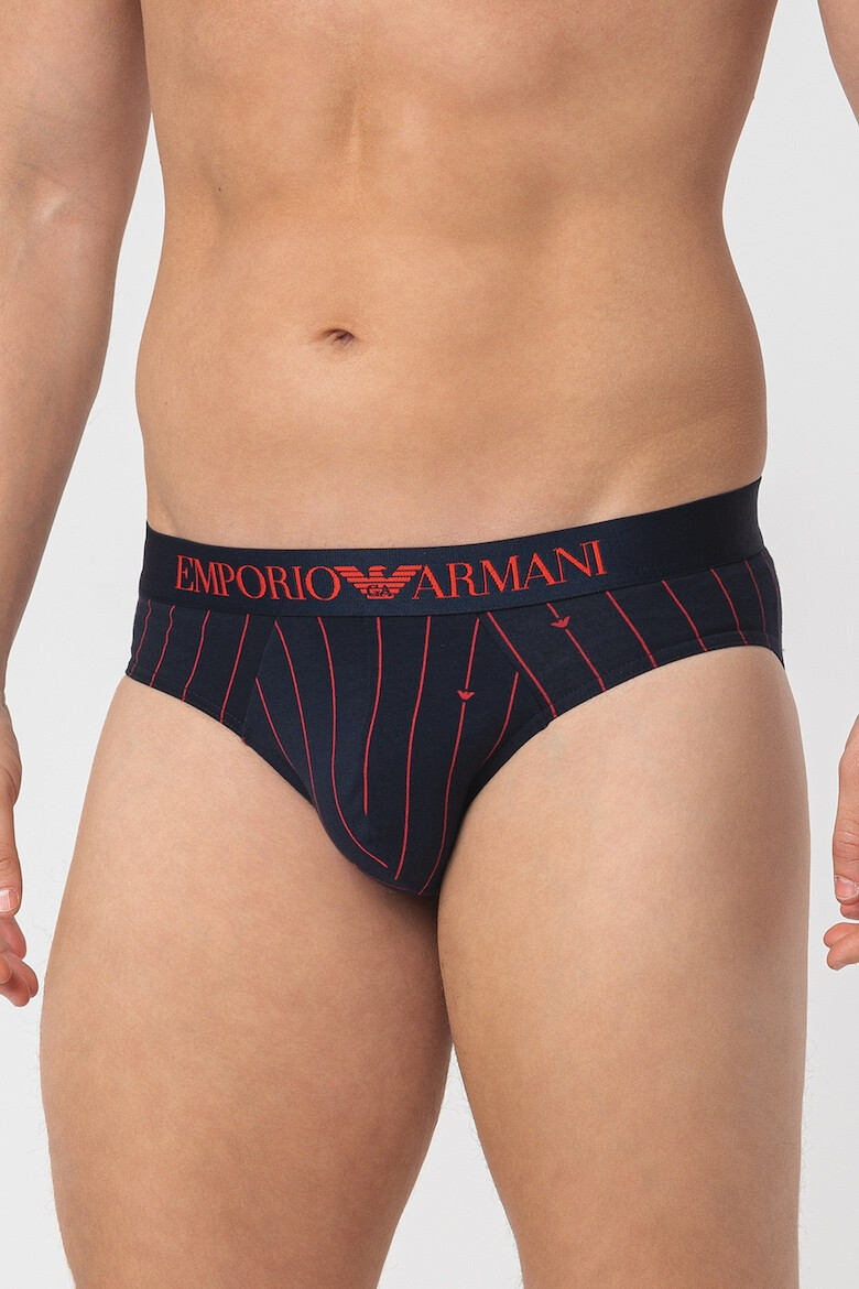 Emporio Armani Underwear Слипове с лого на талията - 2 чифта - Pepit.bg