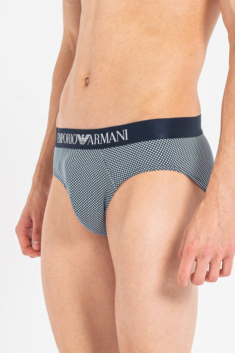 Emporio Armani Underwear Слипове с лого на талията - 2 чифта - Pepit.bg