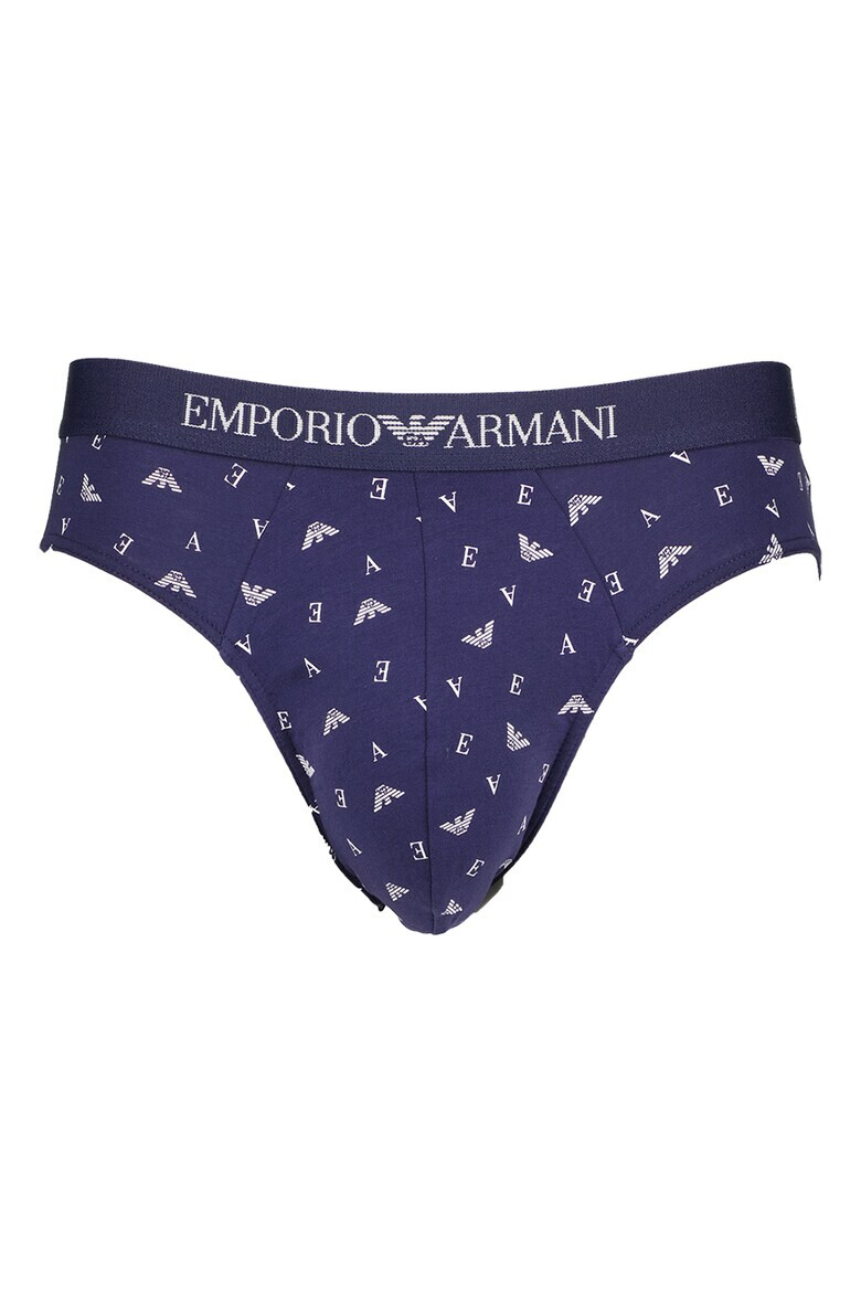 Emporio Armani Underwear Слипове с лого на талията - 3 чифта - Pepit.bg