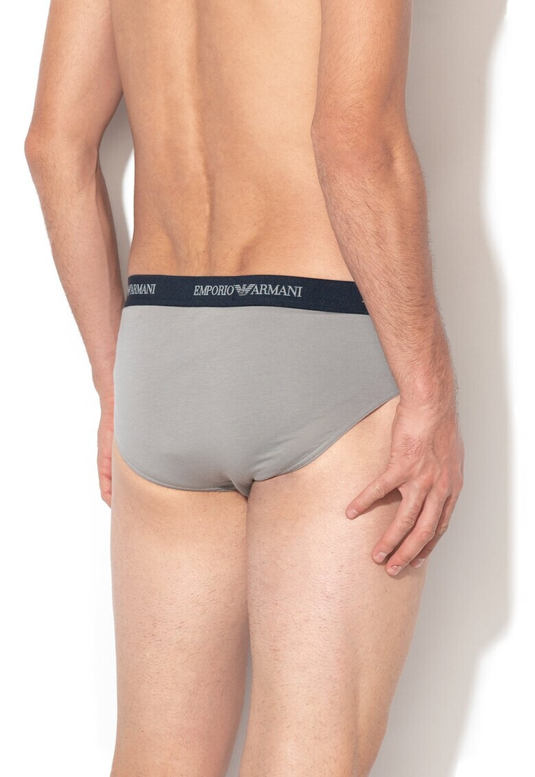 Emporio Armani Underwear Слипове с лого на талията - 2 чифта - Pepit.bg