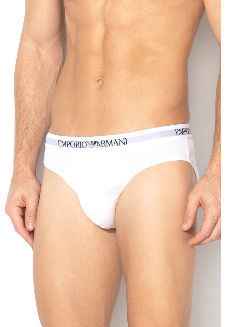 Emporio Armani Underwear Слипове с лого на талията 2 чифта - Pepit.bg