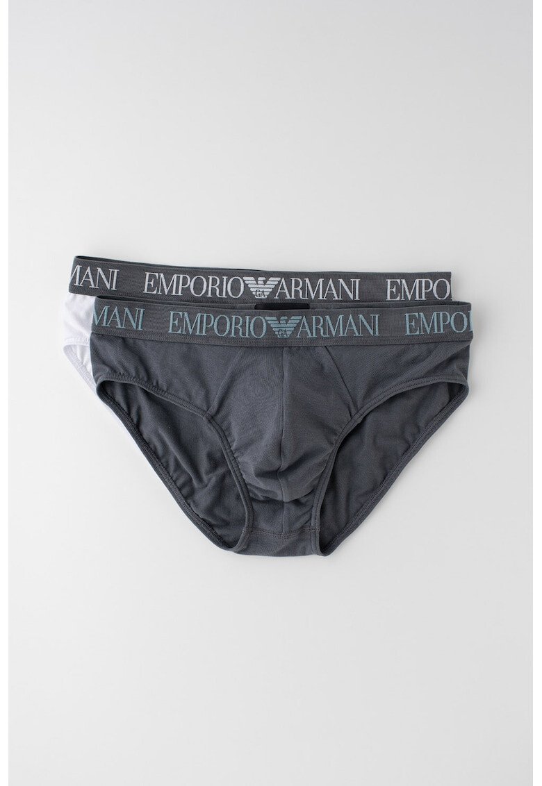 Emporio Armani Underwear Слипове с лого на талията 2 чифта - Pepit.bg