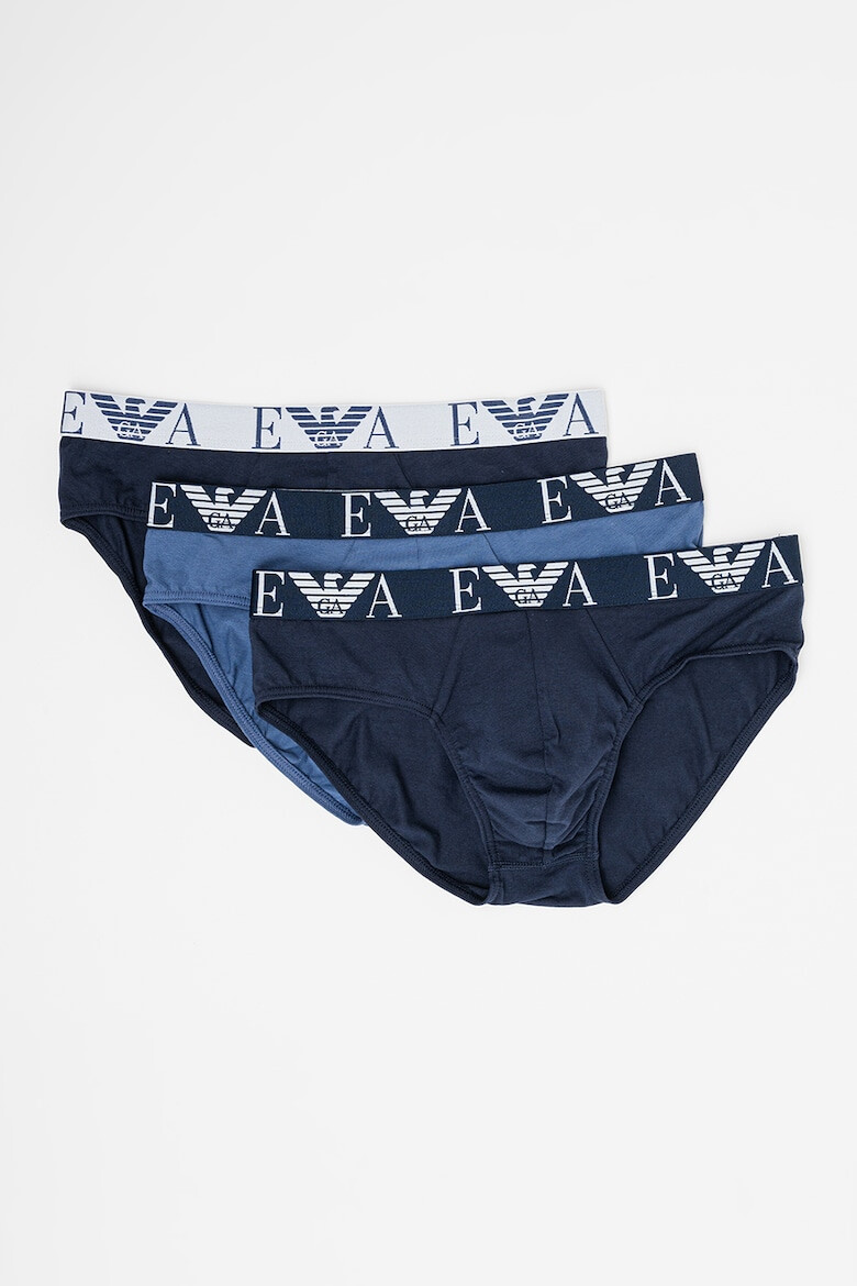 Emporio Armani Underwear Слипове с памук - 3 чифта - Pepit.bg