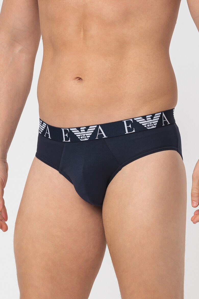 Emporio Armani Underwear Слипове с памук - 3 чифта - Pepit.bg