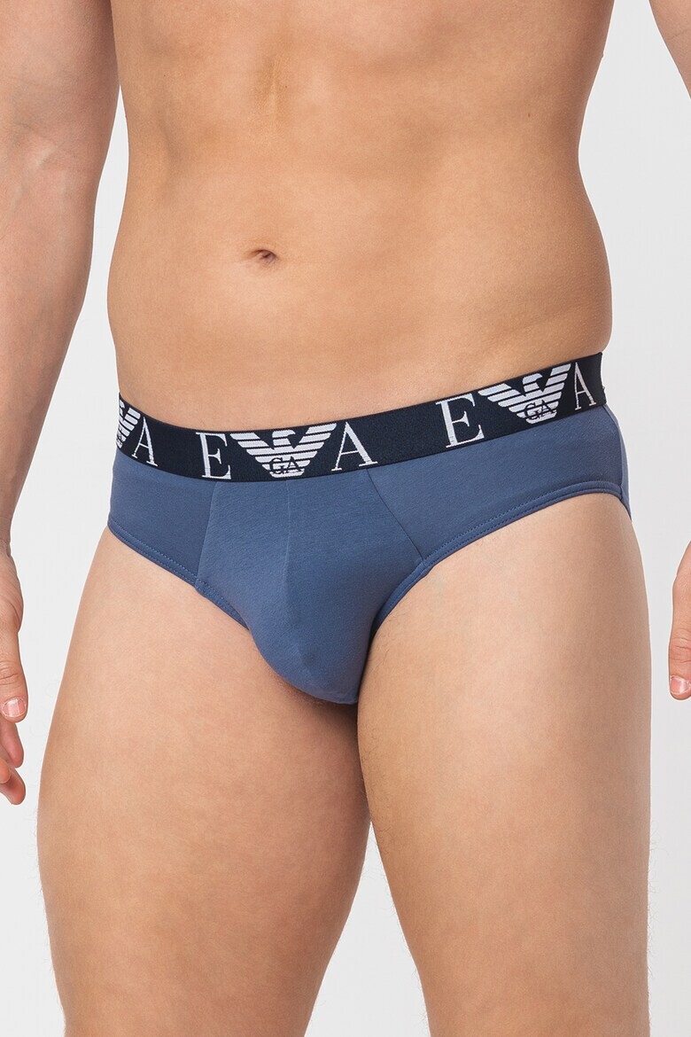 Emporio Armani Underwear Слипове с памук - 3 чифта - Pepit.bg