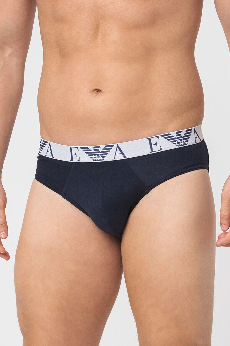 Emporio Armani Underwear Слипове с памук - 3 чифта - Pepit.bg