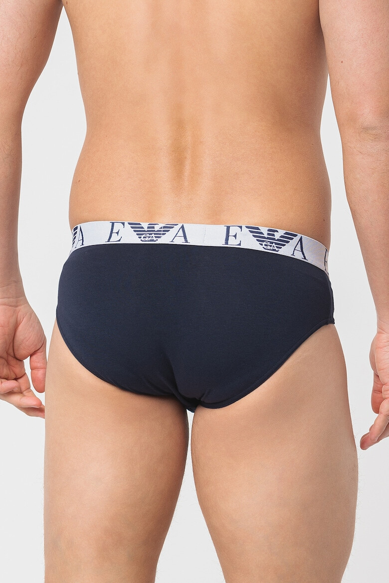 Emporio Armani Underwear Слипове с памук - 3 чифта - Pepit.bg