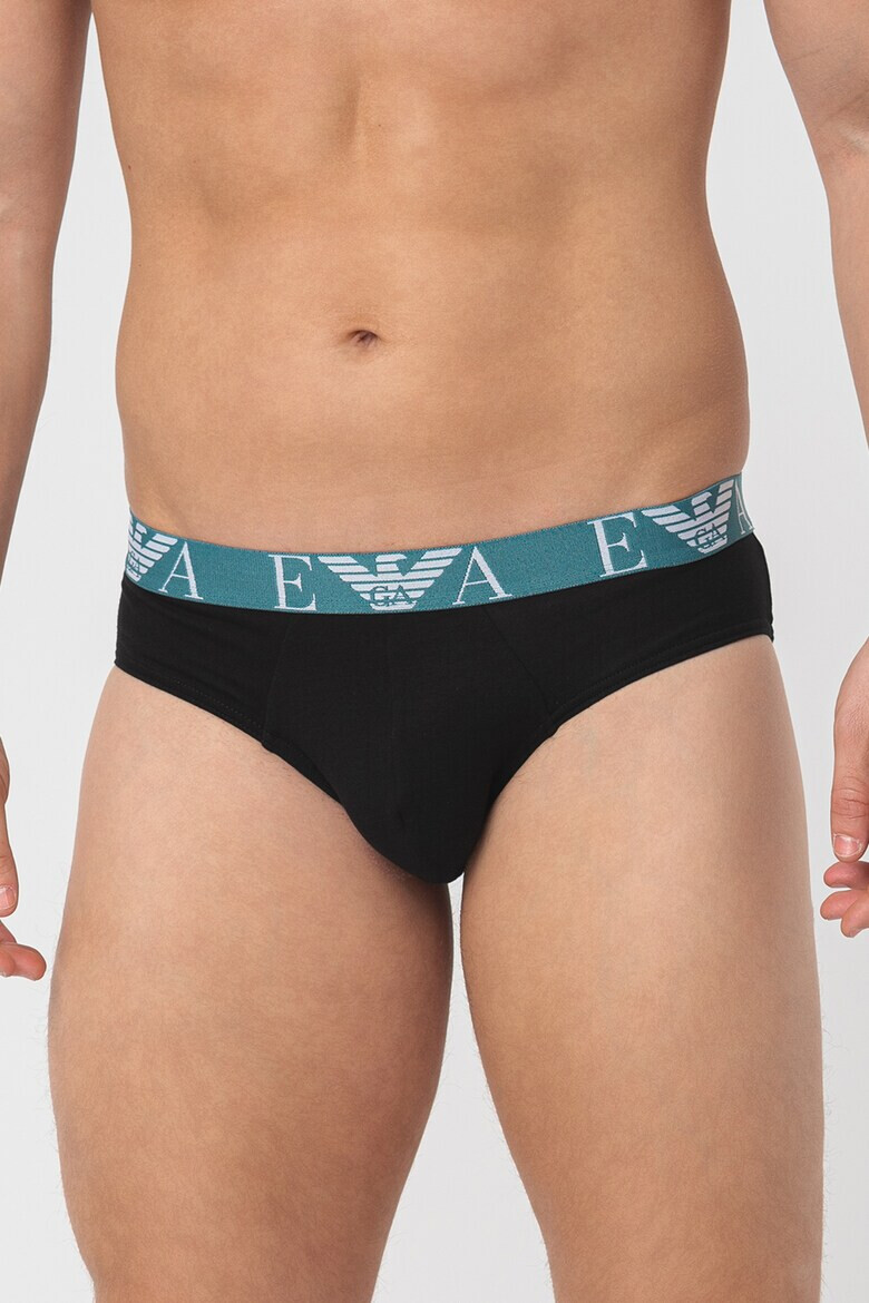 Emporio Armani Underwear Слипове с памук - 3 чифта - Pepit.bg